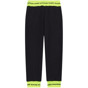 Balmain Logo Mjukisbyxor Svarta 8 år