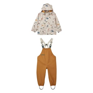 Liewood Dakota Softshell Jacka Och Byxor-set Safari/Sandy 1 år
