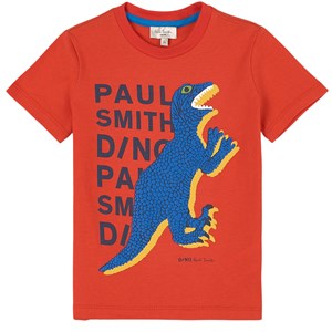 Paul Smith Junior Dino Graphic T-shirt Röd 3 år