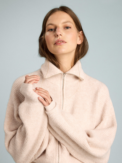 Cardigan med dragkedja