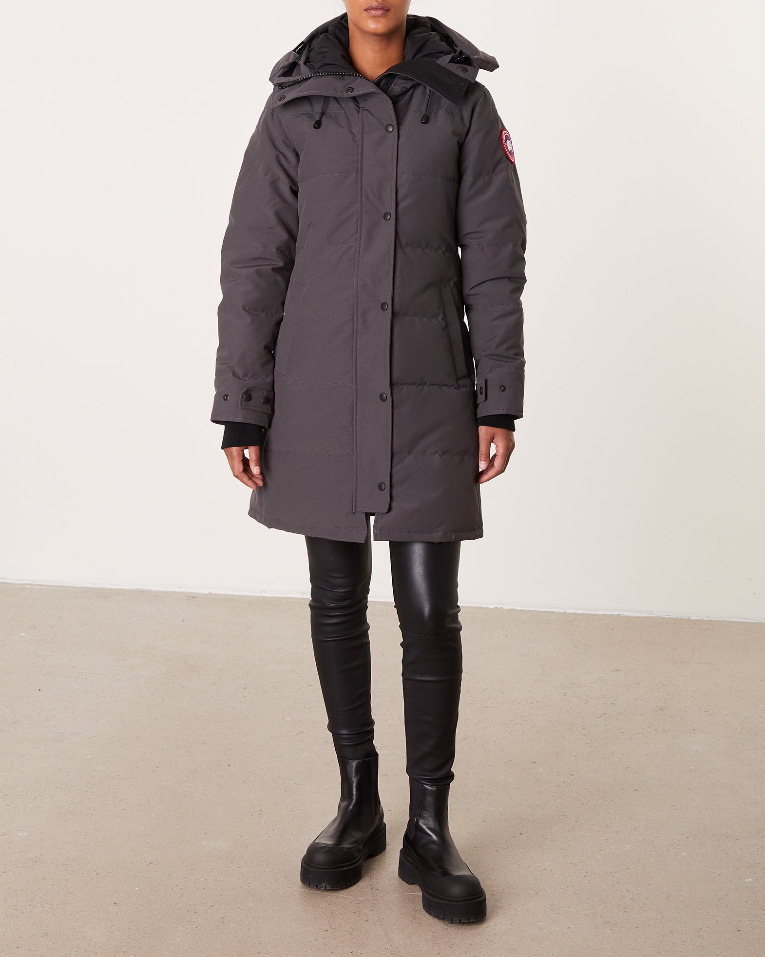 Canada Goose Jacka Shelburne Parka - Notched Brim S Granit 002