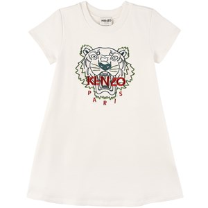 Kenzo Cream Tiger Print Dress 2 år