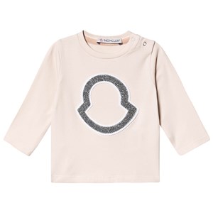 Moncler Maglia Logo Tröja Ljusrosa 6-9 months