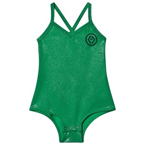 The Animals Observatory Trout Bodysuit Green Logo 2 år