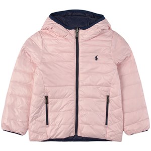 Ralph Lauren Pink Reversible Polo Player Padded Coat 14-16 years