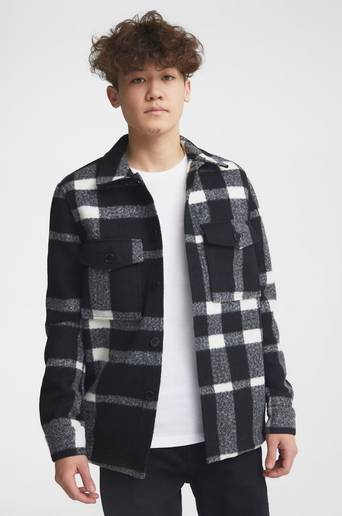 Studio Total Overshirt Studio Check Overshirt Svart