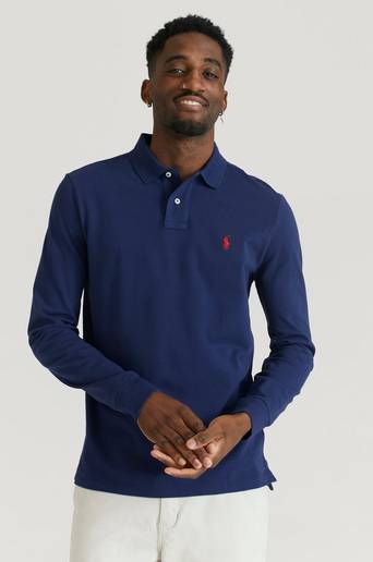 Polo Ralph Lauren Pikétröja KSC01 Custom LS Piké Blå