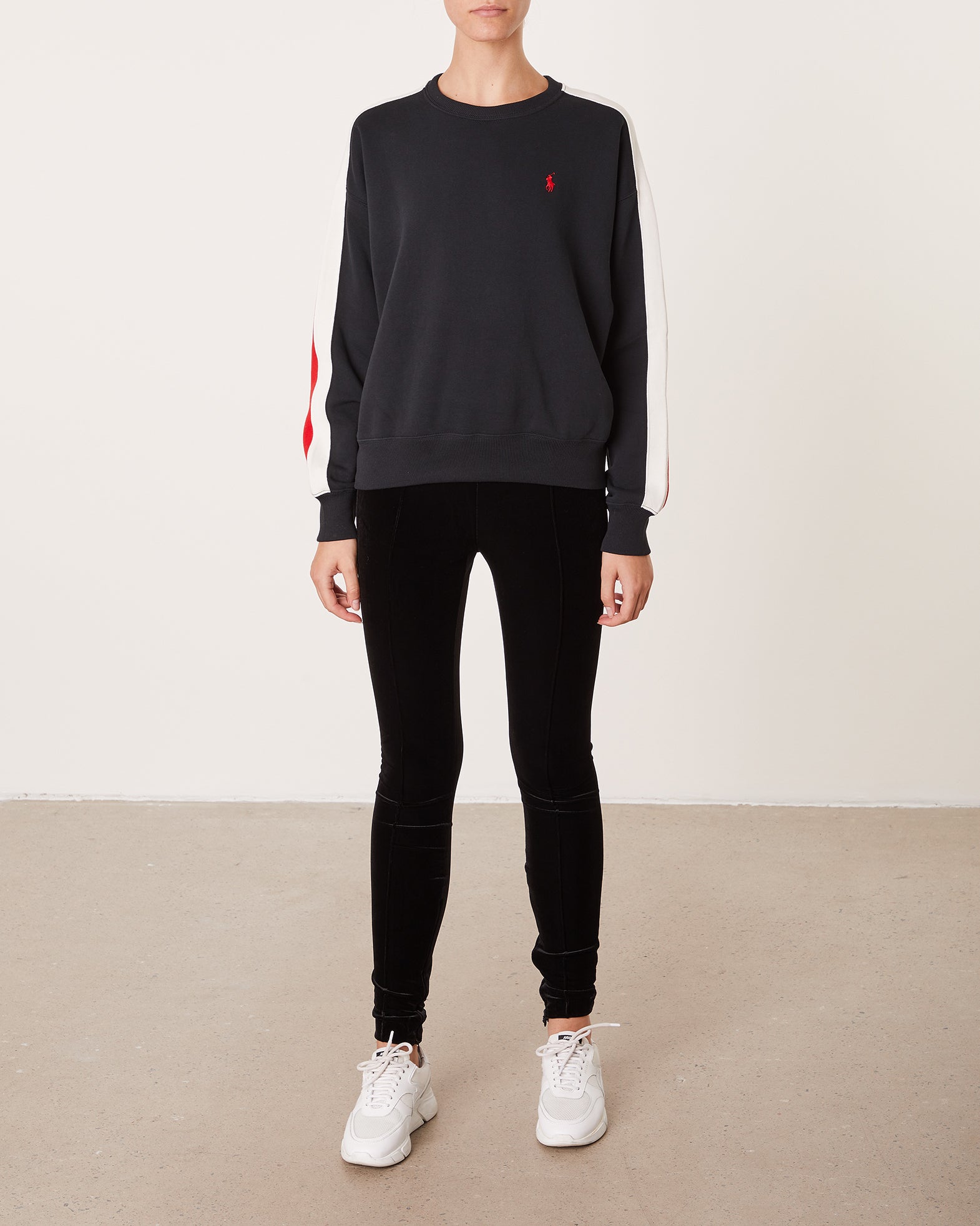 POLO Ralph Lauren Tröja RLXD PC CN-LONG SLEEVE-PULLOVER XS Svart 001