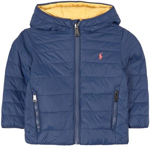 Ralph Lauren Logo Vändbar Täckjacka Marinblå 12 mån