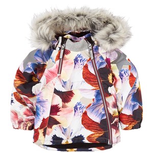Molo Hopla Faux Fur Jacka Giant Floral 116 cm (5-6 år)
