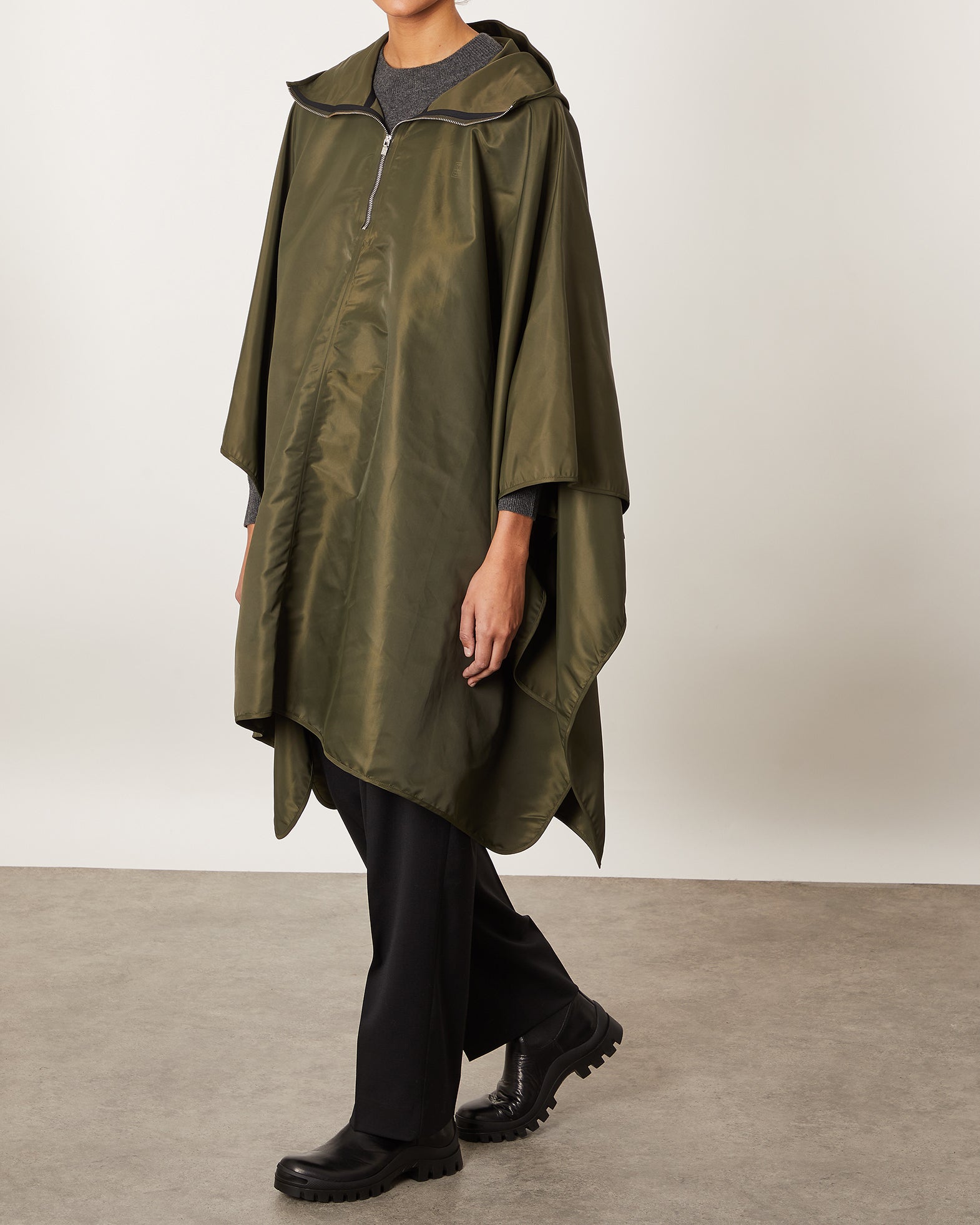 Totême Poncho Rain ONESIZE Grön 100