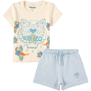Kenzo Blue and Pink T-Shirt and Shorts 9 mån