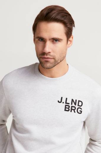 J.Lindeberg Sweatshirt Felix Logo Sweat Grå