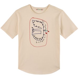 Bonpoint White Aada Graphic T-Shirt 4 år