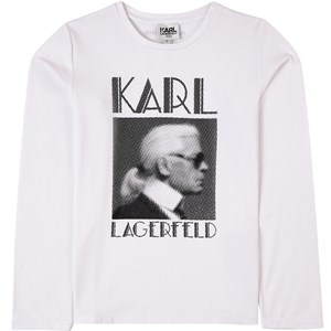 Karl Lagerfeld Kids Mini Me Logo Print Tröja Vit 4 år