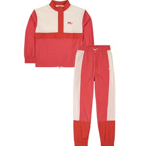 Kuling Kuling x Maja Mama Colorblock Träningsställ Candy Pink/Bright Red S