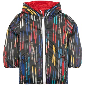 Paul Smith Junior Ski Print Vändbar Täckjacka Svart 3 år