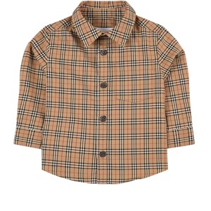Burberry Owen Rutig Skjorta Beige 6 mån