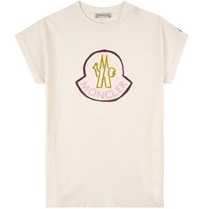 Moncler Cream Logo T-Shirt 4 år