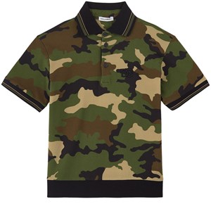 Dolce & Gabbana Camo Pikétröja Grön 4 år