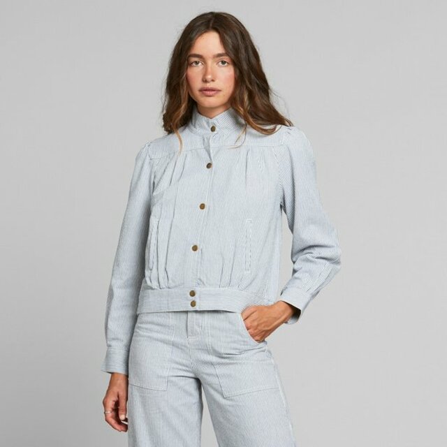 Jacket Ljungby Stripe Blue