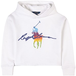 Ralph Lauren Polo Player Huvtröja Vit 10-12 år