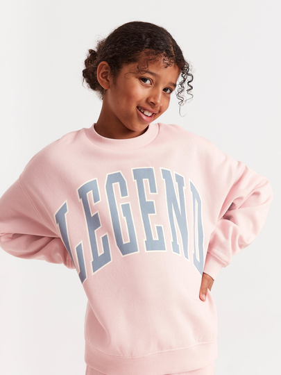 Sweatshirt med tryck