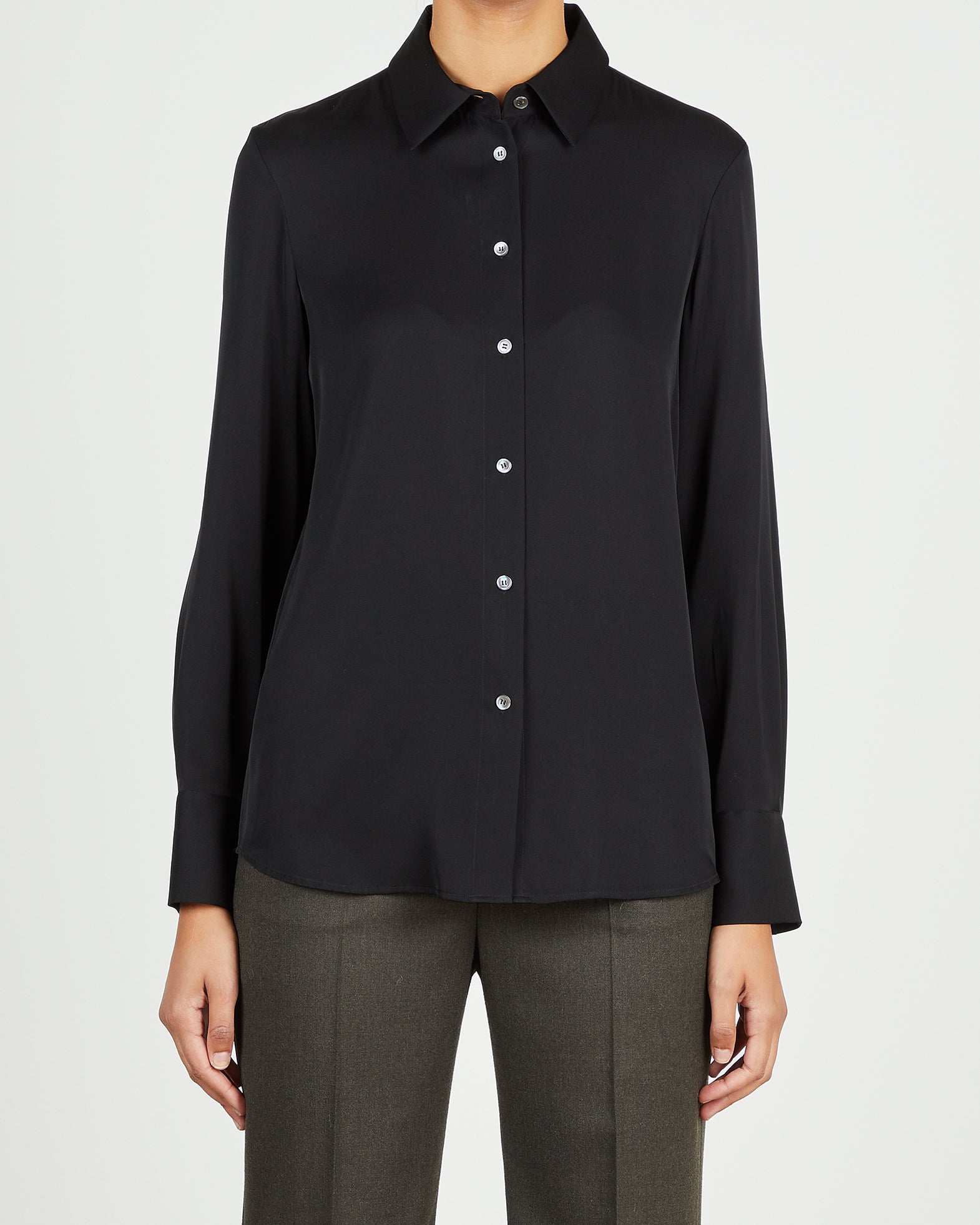 Filippa K Skjorta Eira Silk 34 Svart 011