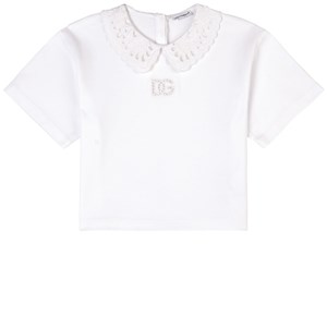 Dolce & Gabbana Collared T-shirt Vit 6 år