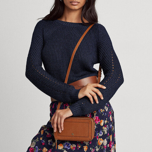 Crosshatch Leather Danna Crossbody