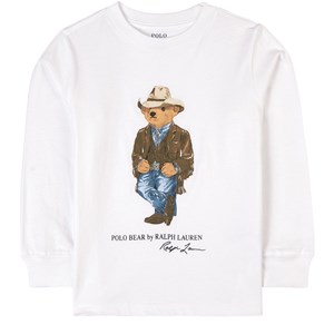 Ralph Lauren Bear Tröja Vit 3 år