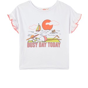 Billieblush Sequin Crab T-shirt Vit 2 år