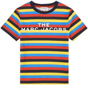 The Marc Jacobs Logo Randig T-Shirt Flerfärgad 2 år