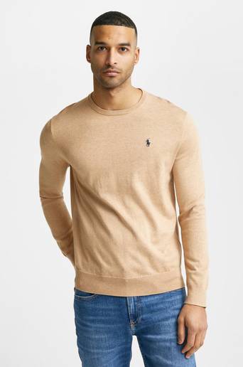 Polo Ralph Lauren Stickad Tröja SSC26 Pima Cotton Knit Brun
