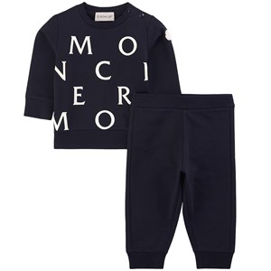 Moncler Logo Mjukisset Marinblått 18-24 mån