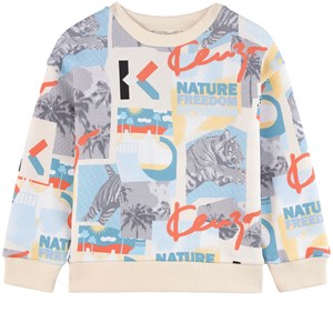 Kenzo Graphic Tröja Gräddvit 5 år