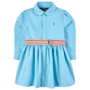 Ralph Lauren Woven Belted Skjortklänning French Turquoise 14 år