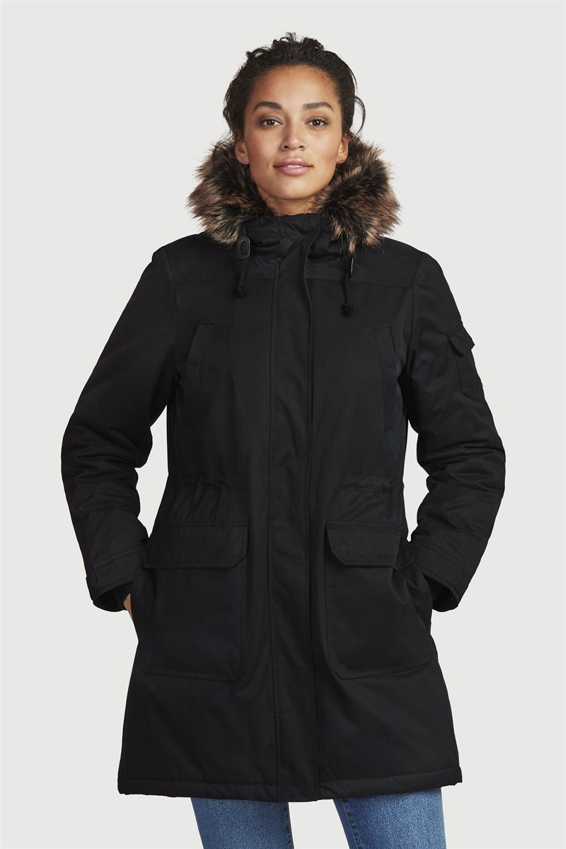Varmfodrad, vattenavvisande parkas