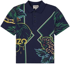 Kenzo Navy Kenzo Logo Short Sleeved Polo 6 år