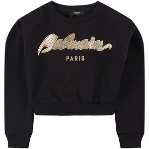 Balmain Logo Tröja Svart 8 år