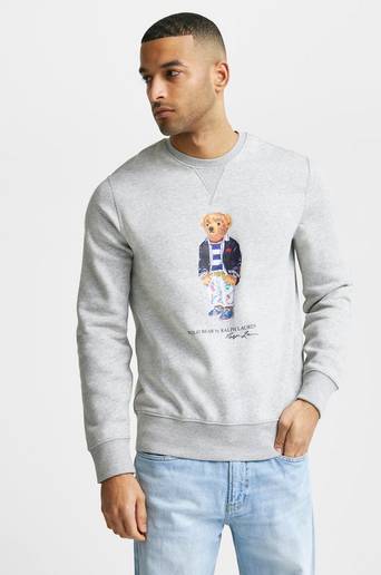 Polo Ralph Lauren Sweatshirt Bear Sweater Grå
