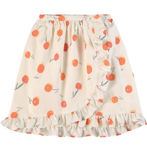 Bonpoint Cherry Print Kjol Vit 14 år