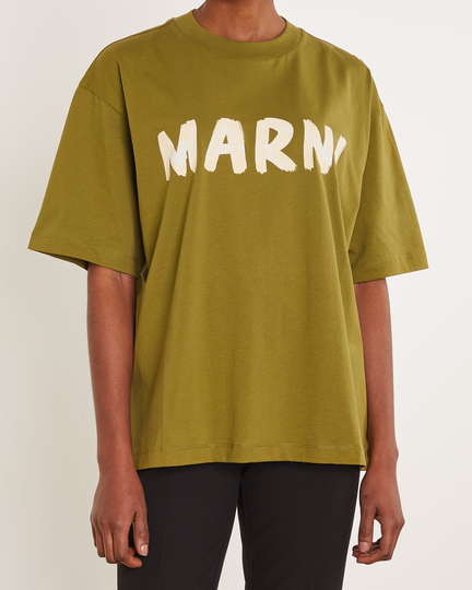Marni T-shirt IT 38 (EUR 34) Olivgrön 020