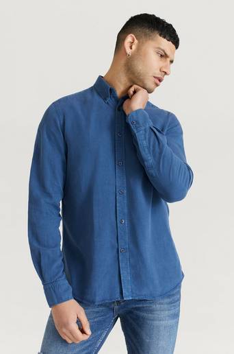 Morris Skjorta Lucien Button Down Shirt Blå