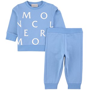 Moncler Logo Mjukisset Blått 9-12 mån