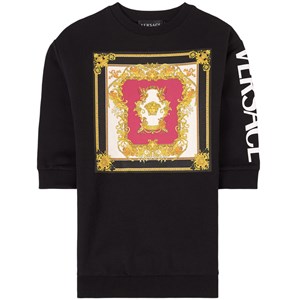 Versace Renaissance Mjukis-klänning Svart 8 år