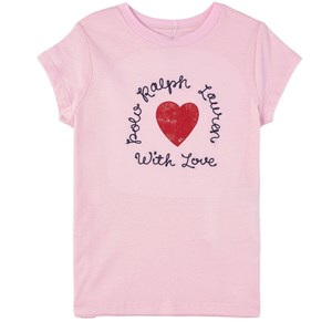 Ralph Lauren Heart T-shirt Rosa 10-12 år