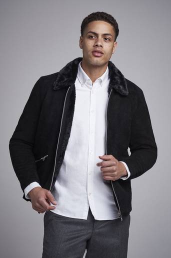 William Strouch Jacka Fur Jacket Svart