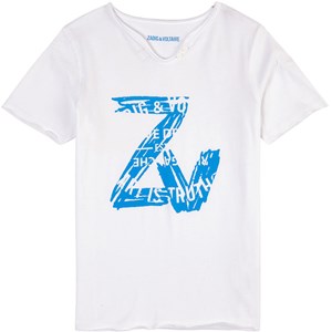 Zadig & Voltaire Logo Print T-shirt Vit 4 år