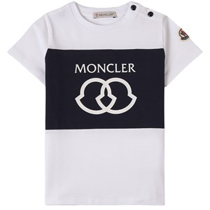 Moncler Maglia Logo T-shirt Vit 9-12 mån